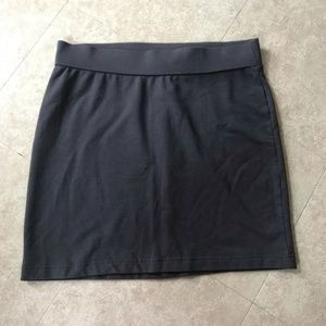 Pure JJill | pima Cotton soft stretch skirt gray